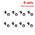 8Set Black Stonewash