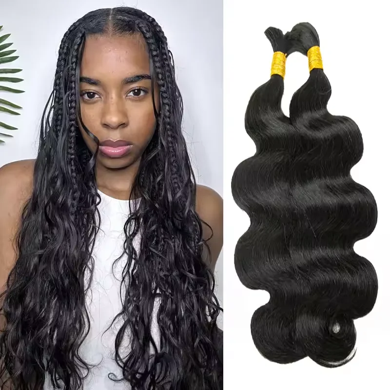 Body Wave Bulk Human Hair For Braiding 100g No Weft Human Hair Bundles Micro Human Braiding Hair Human Braiding Hair HairUGo