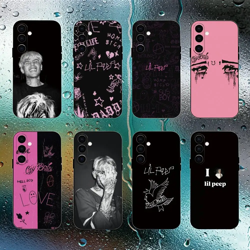 Lil Peep Star Shopping Phone Case For Samsung Galaxy A73,A72,A71,A70,A53,A52,A51,Soft Silicone Black Cover