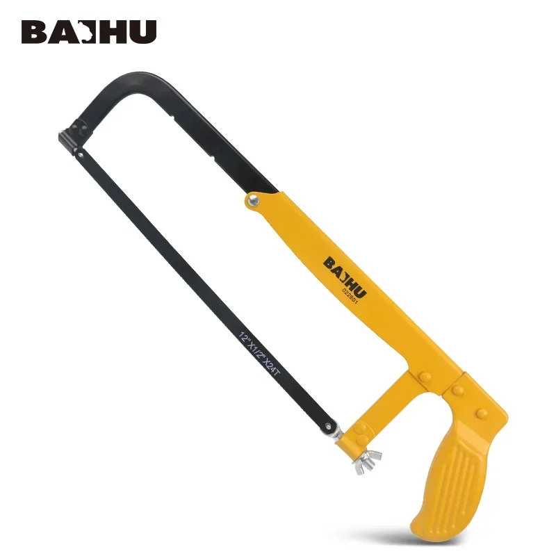 Mini Hacksaw All-steel Heavy-duty Household Small Hand-held Saw，Adjustable Spacing，for Metal,Pipe,PVC,Wood Cutting