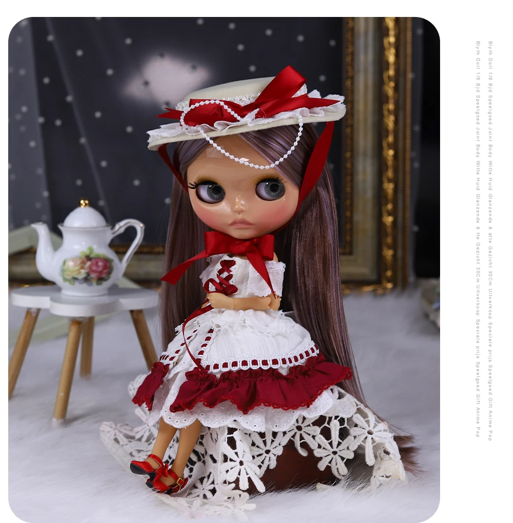 ICY DBS Blyth Puppe BJD Gelenkige Puppe mit Gebräunter Haut Set 1/6 Maßstab 30 cm Mädchen Geschenk Anime SD – Detail 10