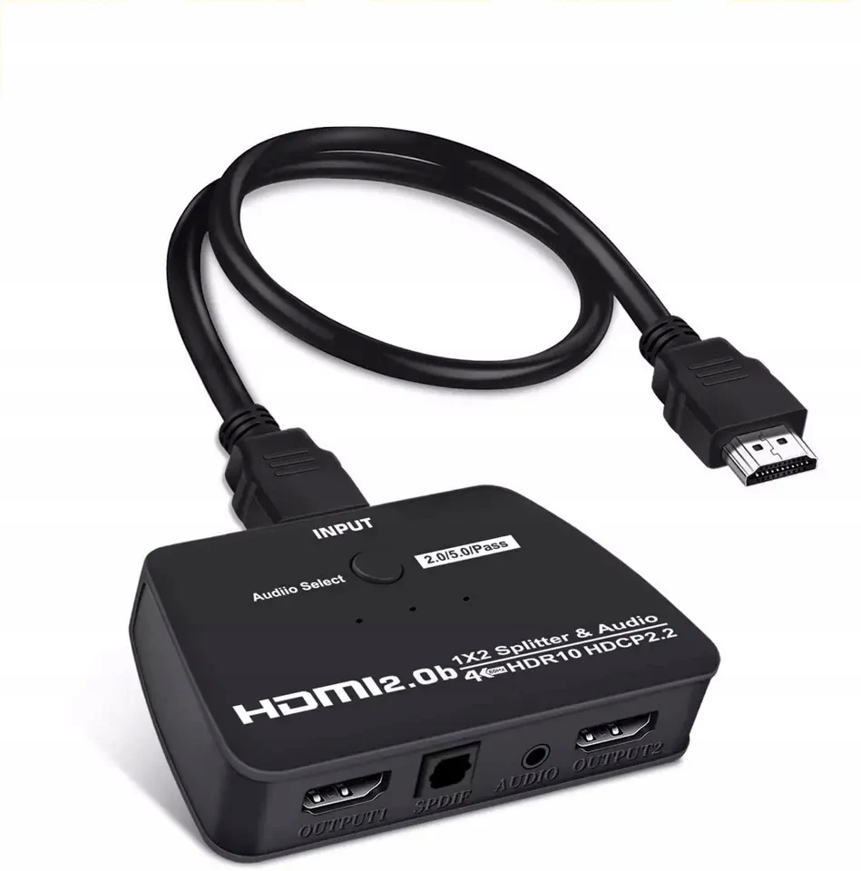 Splitter Hdmi 1X2 Hdcp 2.2 Audio-Extractor 4K/60