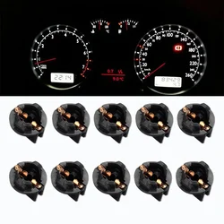 10pcs Car Universal Twist Lock Wedge Bases Lamp T10 Instrument Panel Socket Dash Bulb Plug Holder Car Accessories for Benz BMW