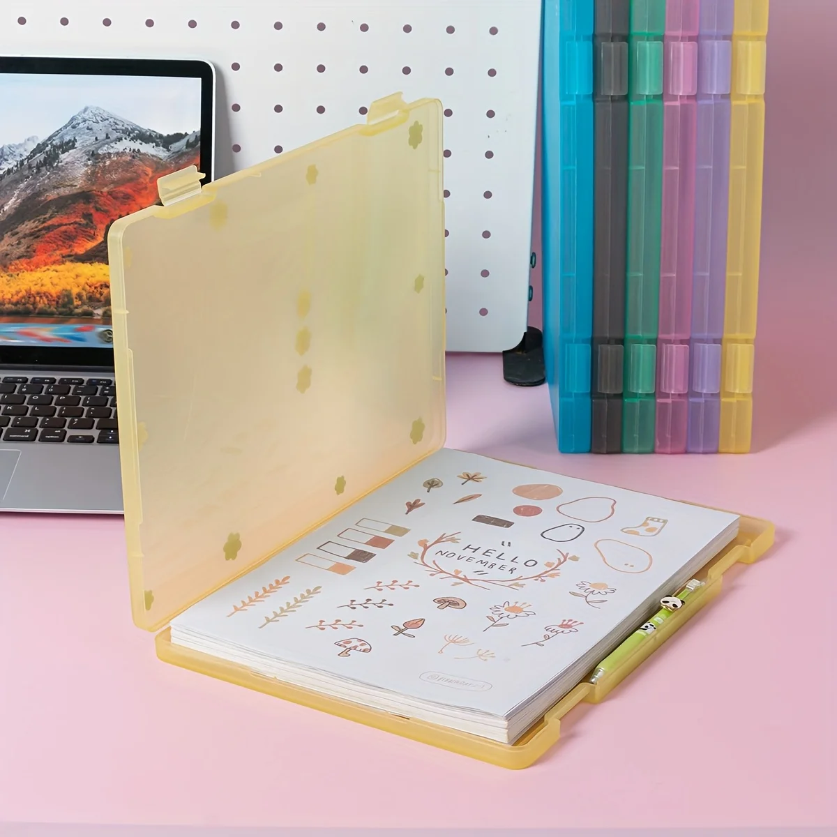 Invoice Storage Box, Office Supplies, Document Folder, Check Receipt, Household Manual, A4 File Organizer.