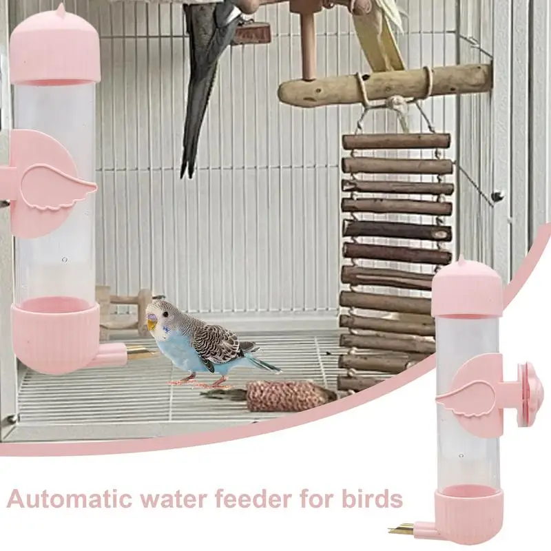 Bird Cage Water Dispenser Bird Drinker Waterer Device Small Animals Automatic Water Drinker For Budgies Cockatiel Lovebird Canar