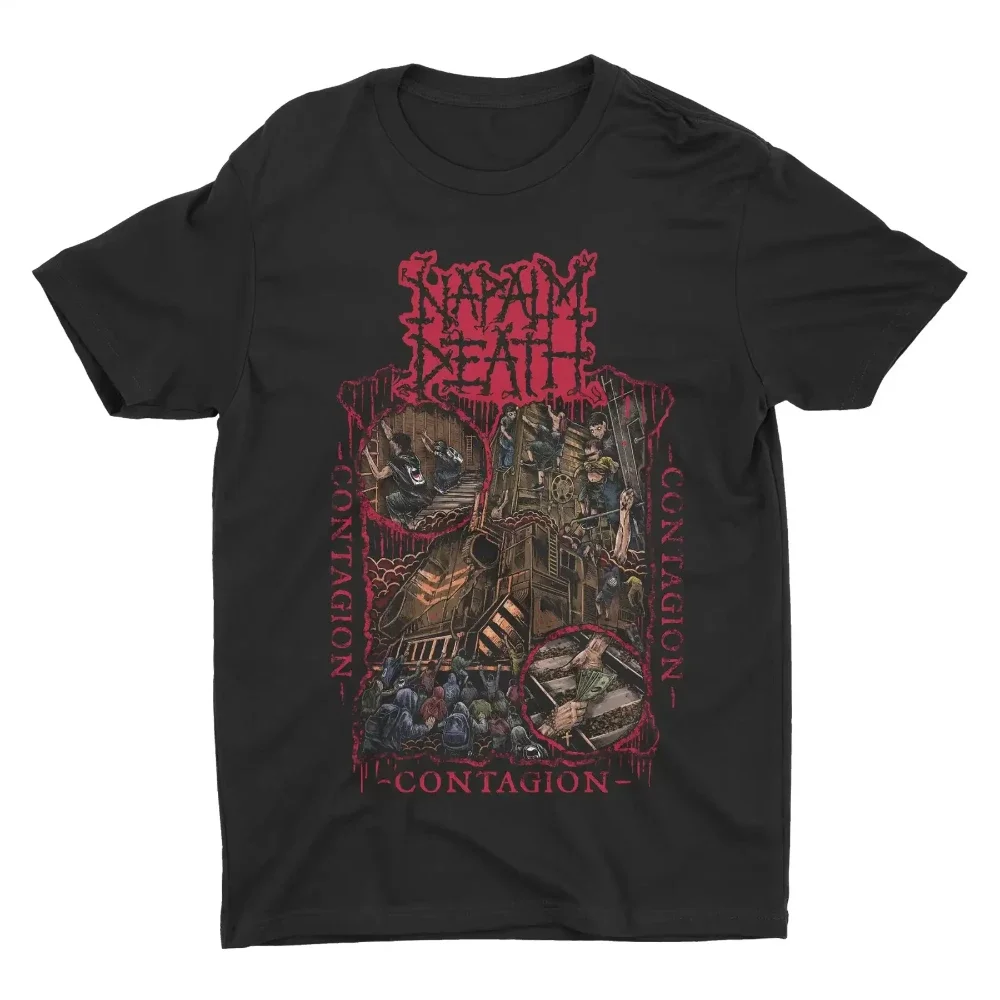 2025 المتضخم Y2k تي شيرت الهيب هوب نابالم الموت كتلة الاستئناف الجنون الأخضر ND تي شيرت خمر القطن الرجال النساء الملابس المحملة