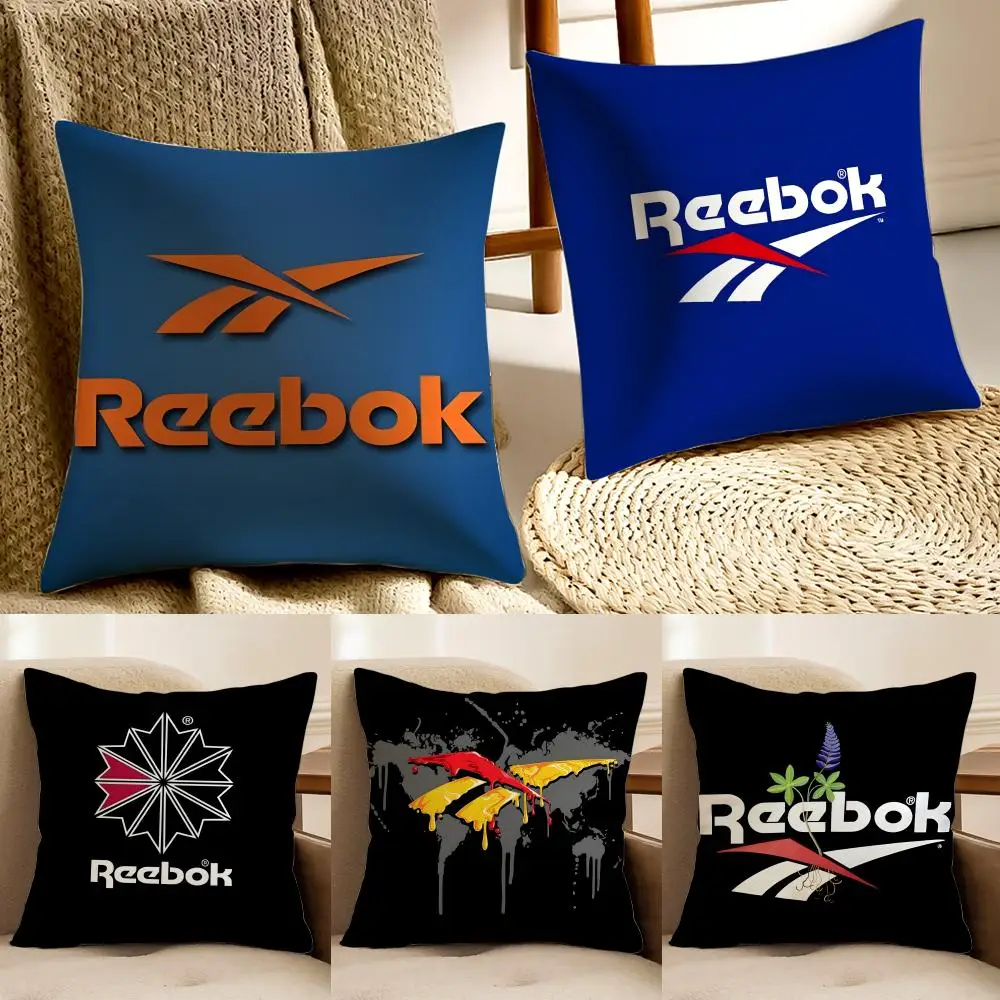 Funda de cojín con logo r-R-Reebok, funda de almohada antipolvo para sala de estar, decoración de sofá, cojín para habitación