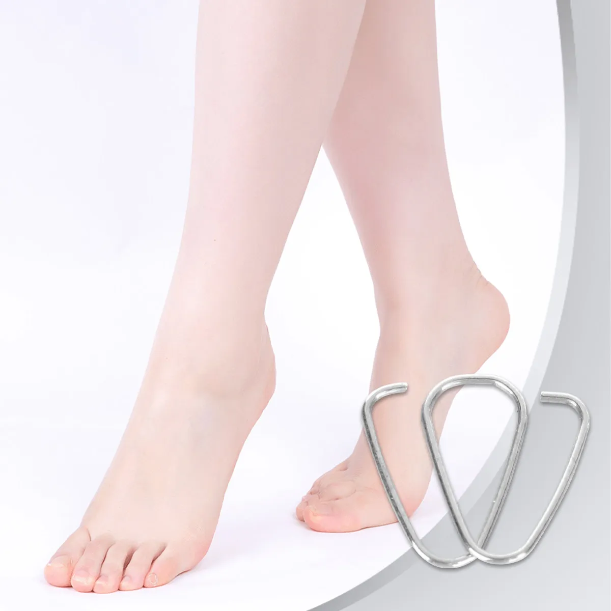 

6pcs Toenail Corrector For Ingrown Toenail Correction Tool Silver 2 Boxes Foot Care Device Pedicure Nail Straightener Toe Fixer