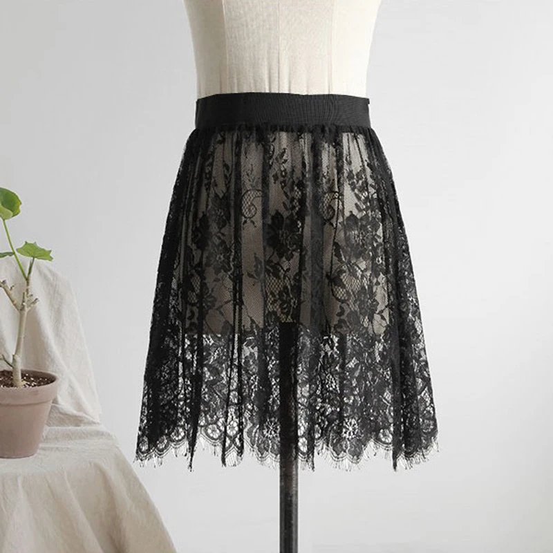 

кружевная юбка юбка пышная женская мини юбка черная шорты с кружевом