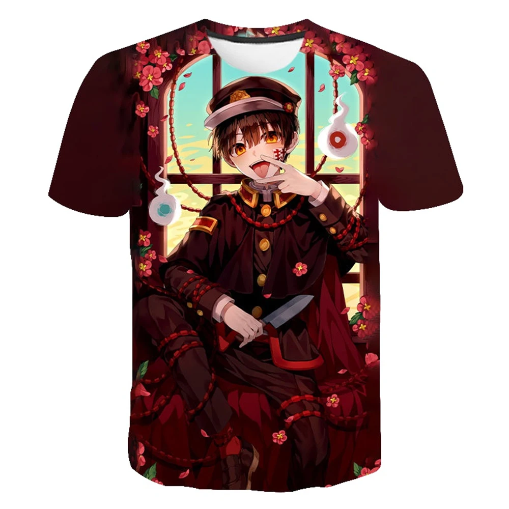 

Men Women 2021 Fashion Anime Game Toilet-Bound Hanako-kun 3D Printed T-shirt Casual Short Sleeve Streetwear Tees Unisex Cool Top