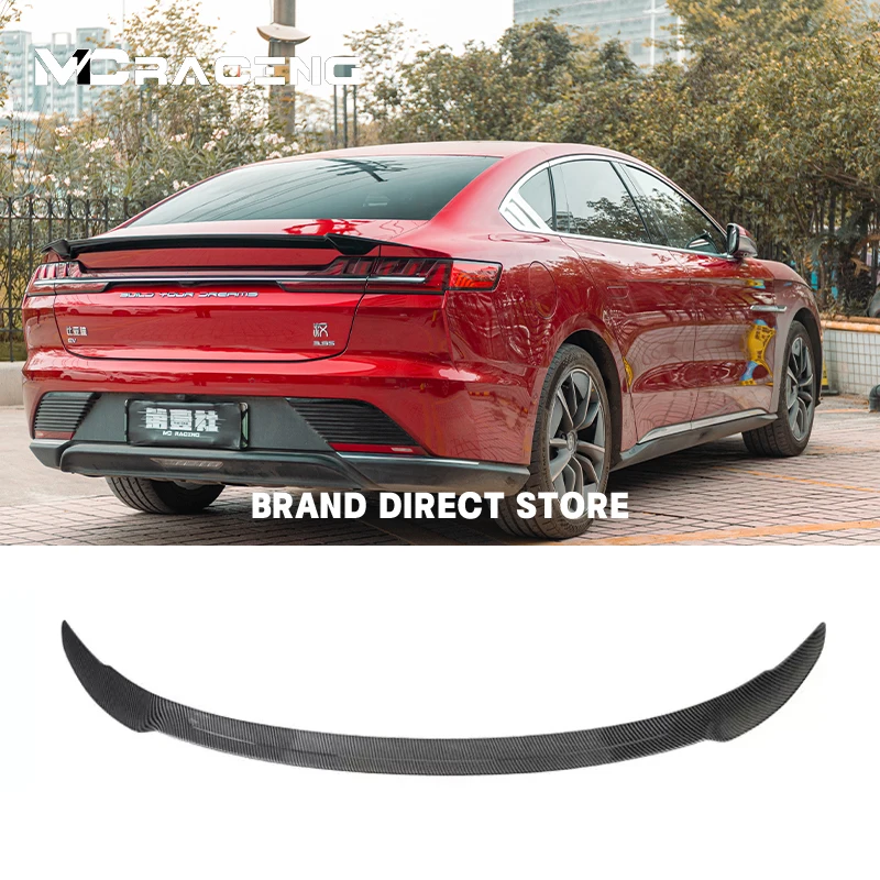 MC rancing Car spoiler For BYD Han dmi/EV 2021 2022 MC Car Rear Spoiler Wing Styling Accessories Rear Wing Lip Trunk Spoiler