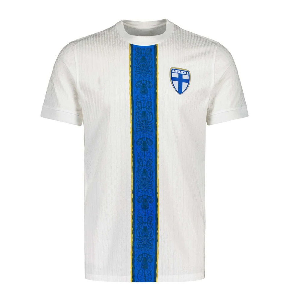 

2025 Мужская футбольная рубашка из Финляндии для дома и выездной футболки с короткими рукавами, молодежная детская тренировочная футбольная форма, большой дышащий крутой трикотаж