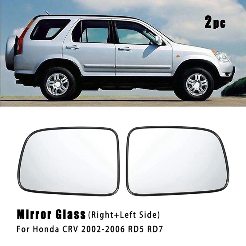 Car Rearview Mirror Glass Lens For HONDA CRV CR-V RD5 RD7 2002 2003 2004 2005 2006 76253-SPA-H01 76203-SPA-H01