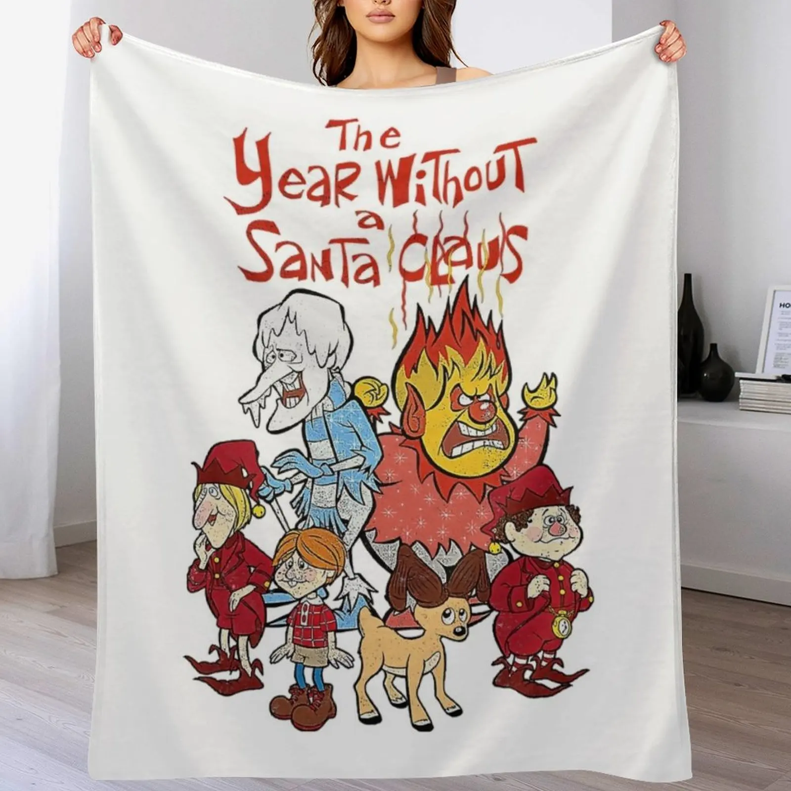 The Year Without A Santa Claus Group Shot Throw Blanket Fuzzy Plush Throw Blanket for Sofa Chair