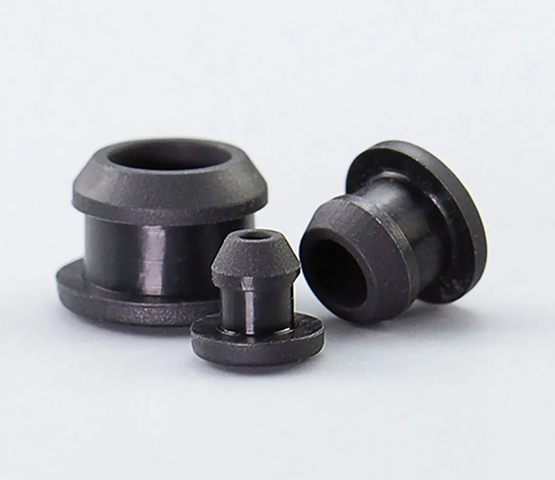 Black 4.5-12mm Silicone Rubber Hole Caps T-type Plug Cover Snap-on Gasket Blanking End Cap Seal Stopper