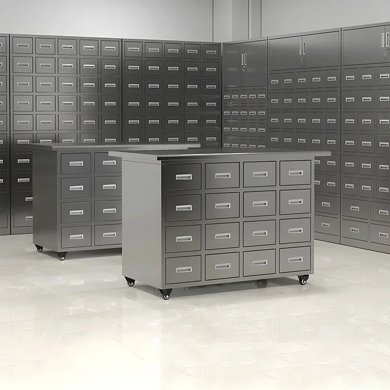 XC stainless steel adjustment table thickened storage cabinet moisture-proof storage cabinet