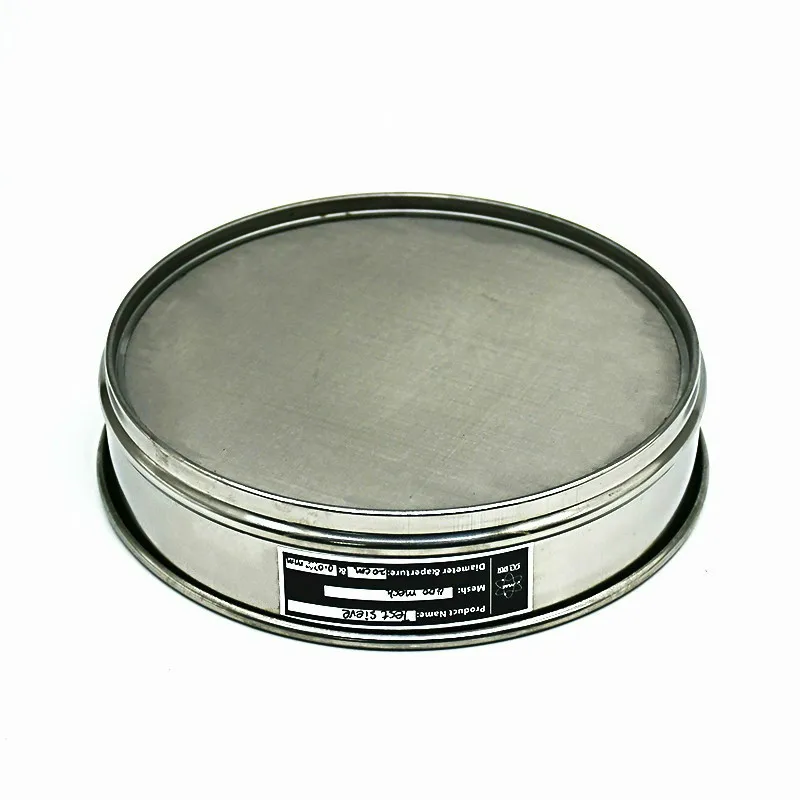 Lab Analysis Test Sieve Sampling Inspection Pharmacopeia Standard Sieve All Stainless Steel R 10 20 30cm Pore Size 0.001mm