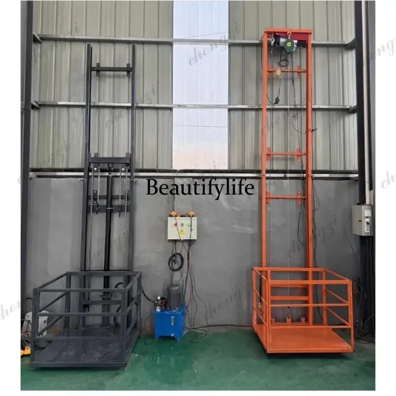 AB AB02 Residential Home Lift Hydraulic System Low Noise 500KG 800KG Cable Electric Motor Small Elevator Safe Durable 2 to12M He