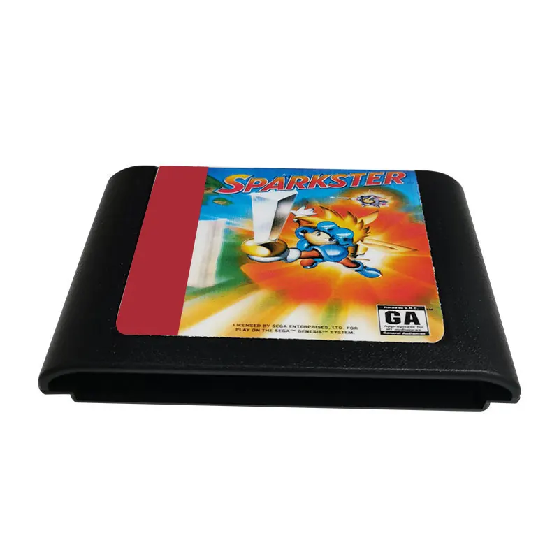 Для классического игрового картриджа SPARKSTER, 16-битная MD-карта для консоли Mega Drive 2 Genesis | Регион бесплатно