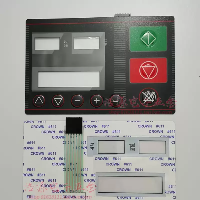 Suitable for Compuai air compressor controller button board, thermostat membrane button board, soft switch