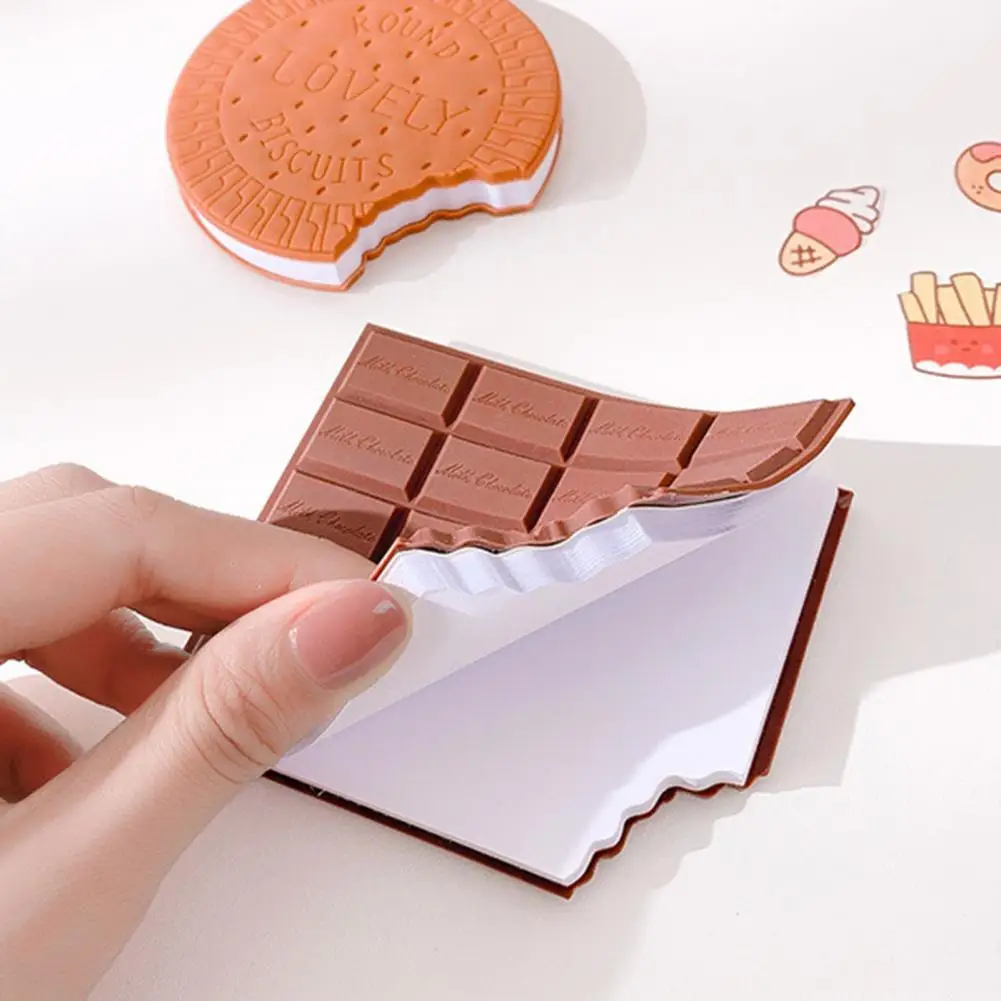 Memo Pad Chocolate Pattern Compact Size Paper Student Use Mini Notepad School Supplies