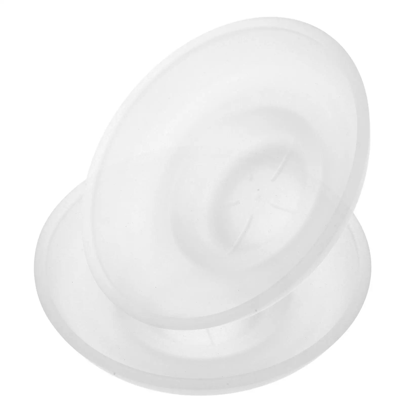 

2 Pcs Glass Soap Dish Wax Warmer Replacement Shower Holder Self Draining Bar Container Round