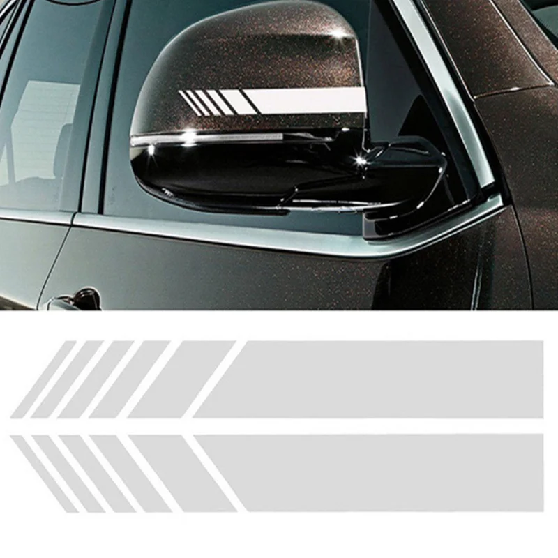 Car-Styling Car Rear View Mirror Sticker Decals For Mitsubishi Asx Outlander Lancer EX Pajero Evolution Eclipse Grandis