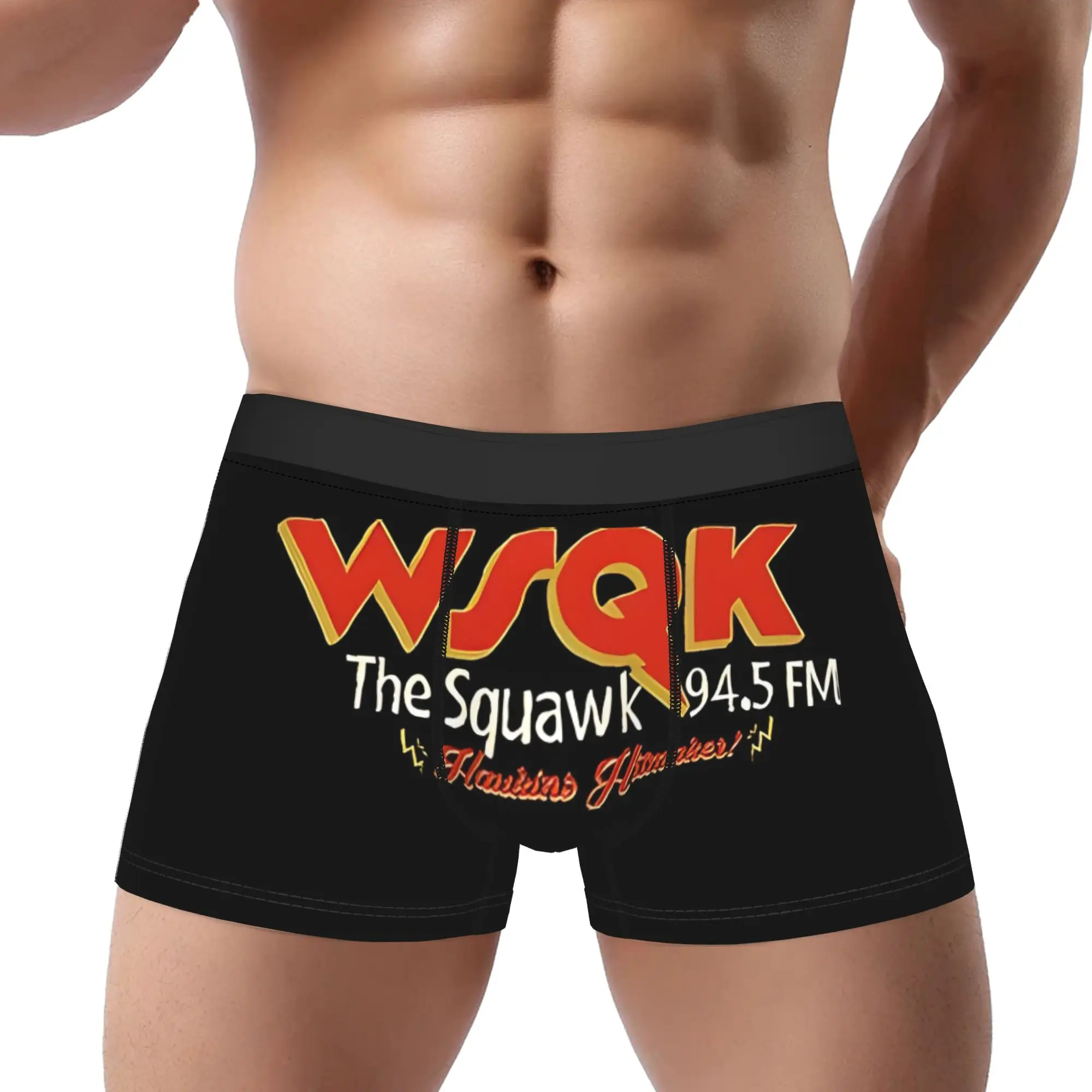 

Трусы-боксеры WSQK The Squawk Radio, дышащие, удобные, мужское нижнее белье