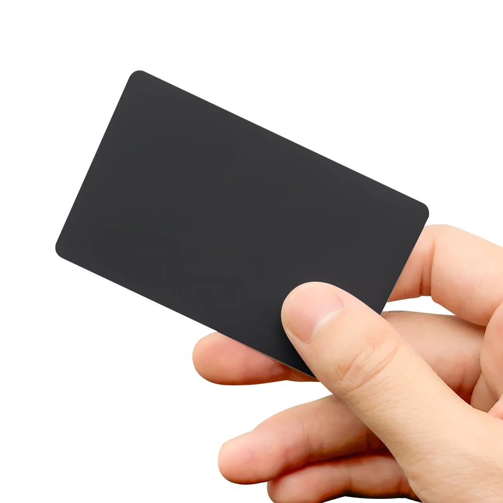 Schwarze NFC-Karte, schwarzes PVC-Material für digitale Unternehmen, soziale Medienkarte, NFC ISO14443A