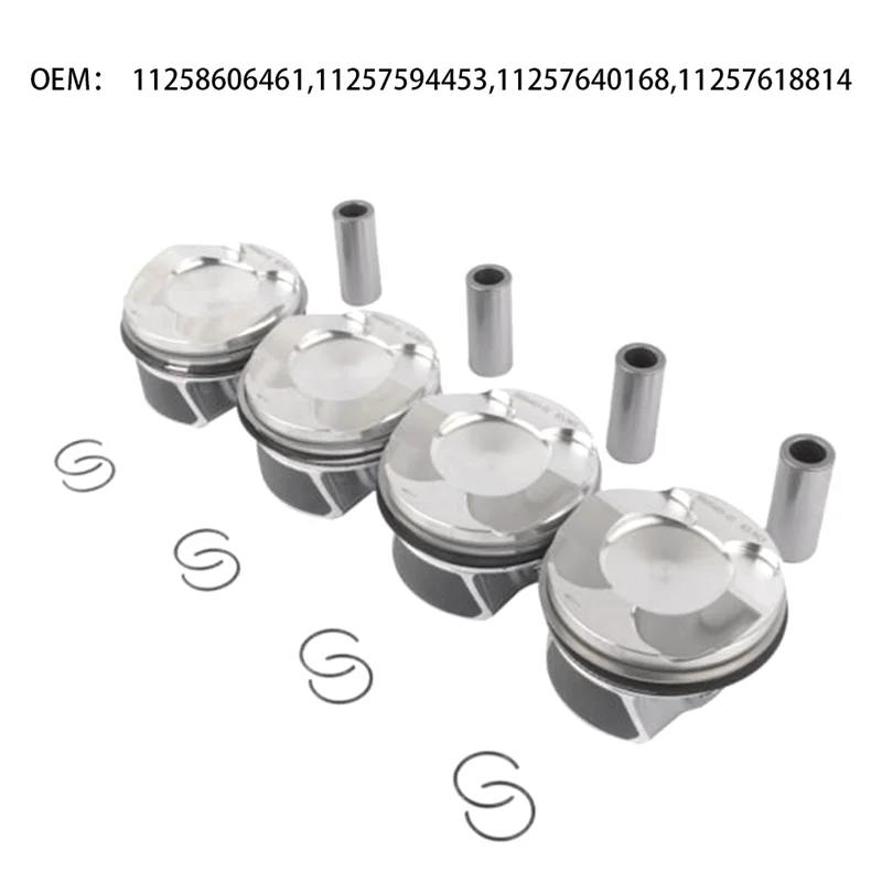 Pistons&Rings Set CR 11:1/Φ84mm/Φ22mm for BMW 2.0T 220IM 320I 420I 420I Part Number:11258606461,11257594453,11257640168