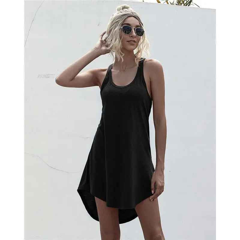 Koszula z dekoltem w kształcie litery U, elegancka, do pracy, z krótkim rękawem, spódnica, codzienna, luźna, z wysokim stanem, w kształcie litery A, na sezon letni, kolorowa, damska.