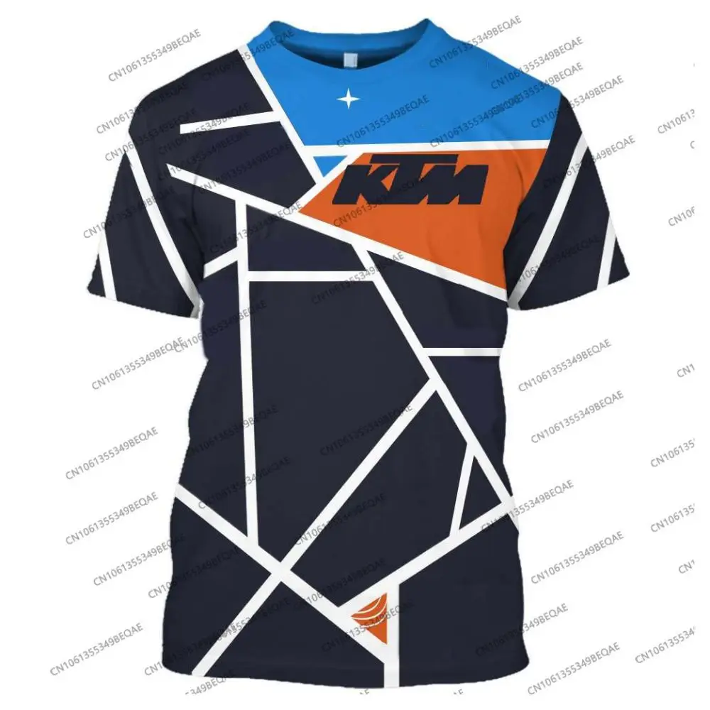 تي شيرت KTM Racing للرجال والنساء صيفي غير رسمي بأكمام قصيرة 2025 ملابس رياضية للدراجات النارية ملابس شبابية للبالغين قابلة للتنفس
