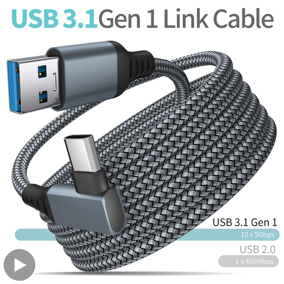 High Speed USB A to Type C VR Charging Cable