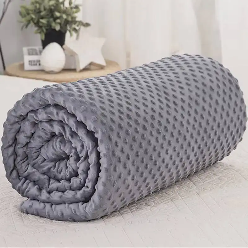 Dual-sided Flannel Weighted Blanket Cover Removable Quilt Cover For Heavy Weighted Blanket Decompression Blanket Cover