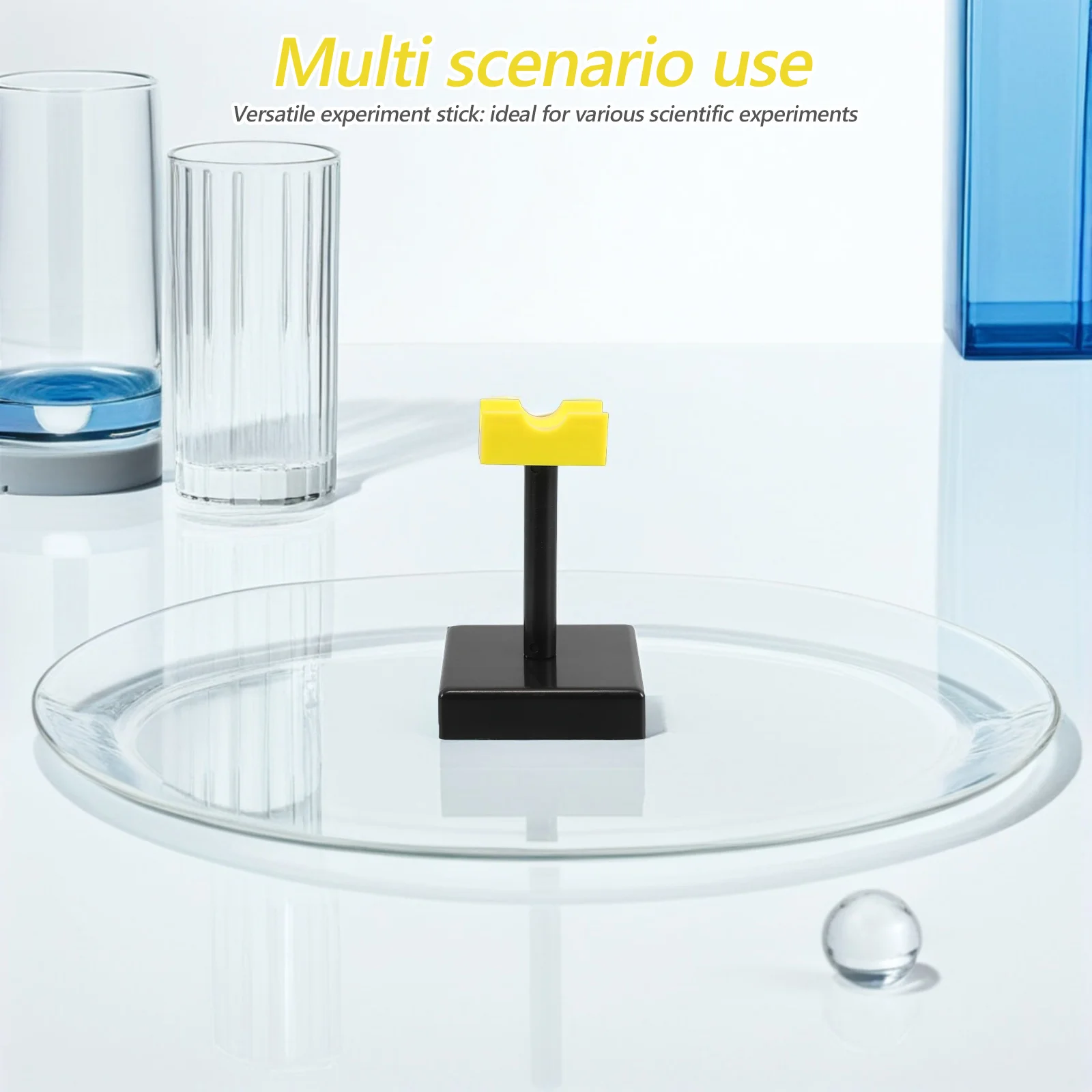 

2Pcs Science Experiment Rotating Stand Magnetic Adhesive Static Electricity Learning Bracket Physics Classroom