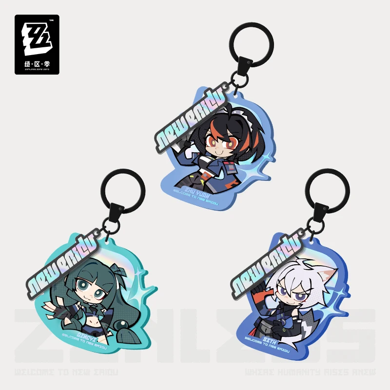 الأصلي Mihoyo الرسمية Zenless منطقة صفر الشكل جين حسناء الحكمة تشو يوان Qingyi Seth Lowell المفاتيح الاكريليك قلادة هدية #1