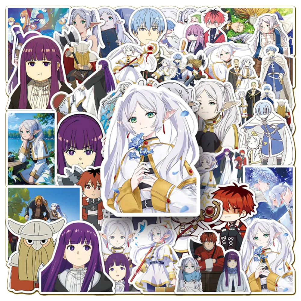 

10/30/50pcs Cartoon Frieren at the Funeral Anime Stickers Funny Graffiti Decals Decoration Skateboard Scrapbooking Phone Sticker