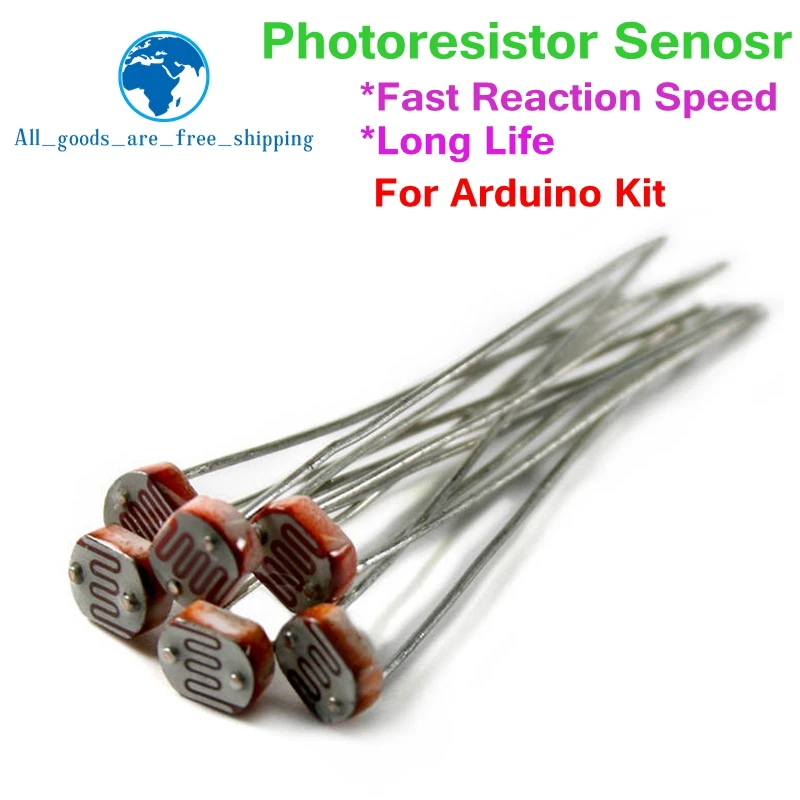 TZT-Resistor Dependente de Luz, Photoresistor, Resistência Fotocondutora, 5506, 5516, 5528, 5537, 5539, LDR, 5mm, Atacado, Varejo, 20Pcs