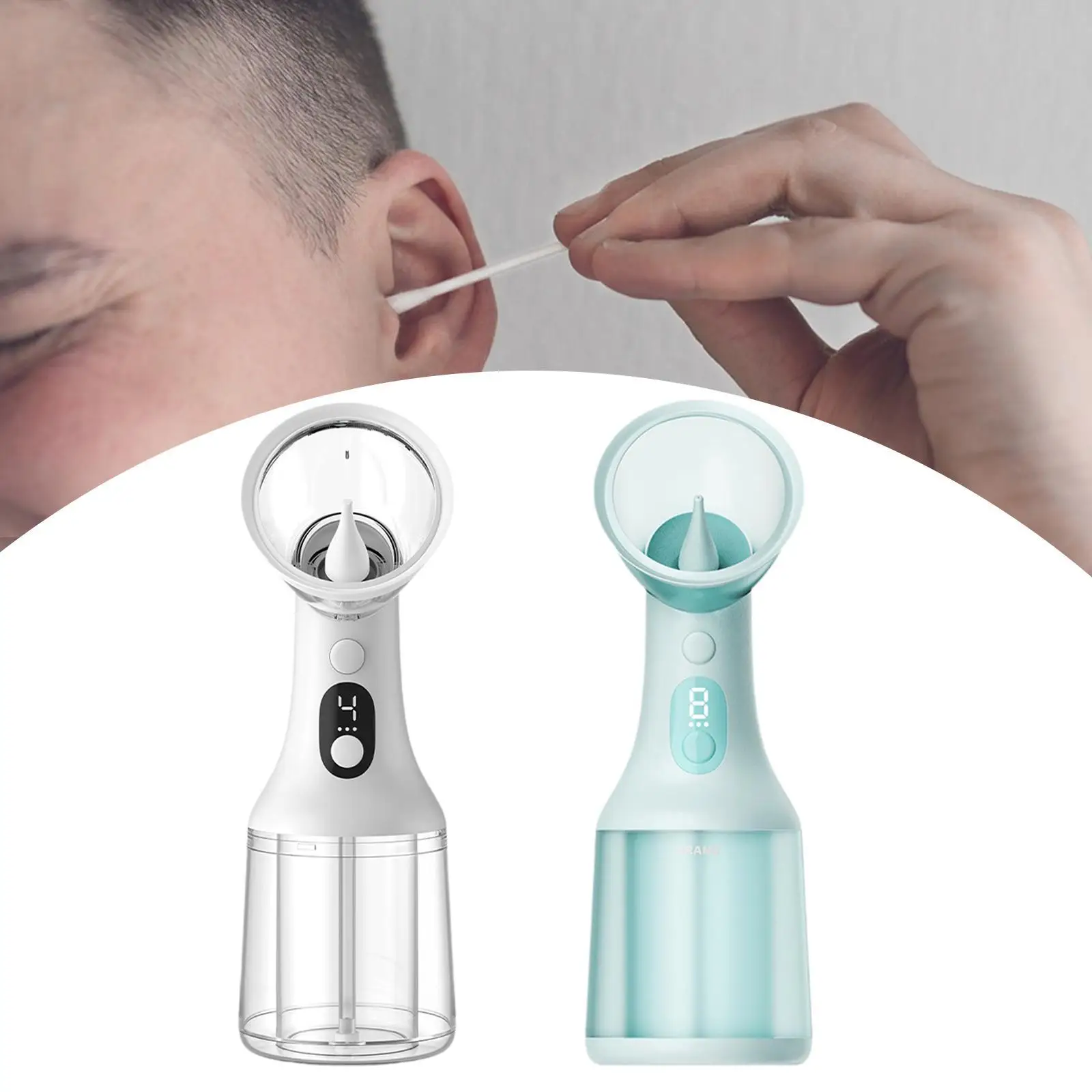 Ear Remover Kit for Adults Kid Family Safe and Effective Earwax Cleaner with 4 Pressure Modes Household Ear Flush Kit Waterproof