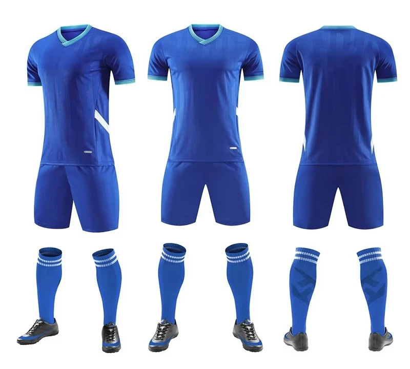 Football Jersey sets for Men Children Soccer Team Sports Sets Quick Drying Sports Shirt+Shorts Football Uniform Sets