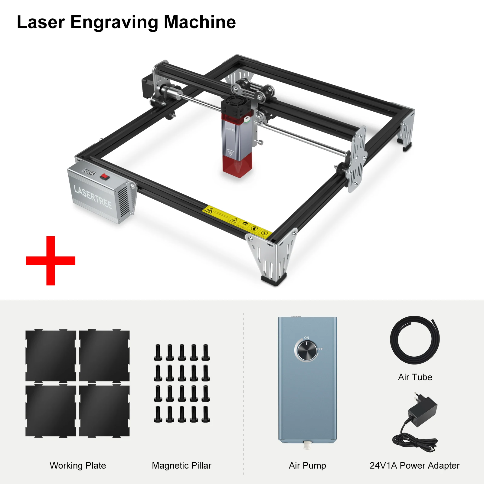 LASER TREE K1 MINI Laser Engraver 10W Laser Engraving Cutting Machine 445±5nm Blue Light Cnc Machine For  Control MDF