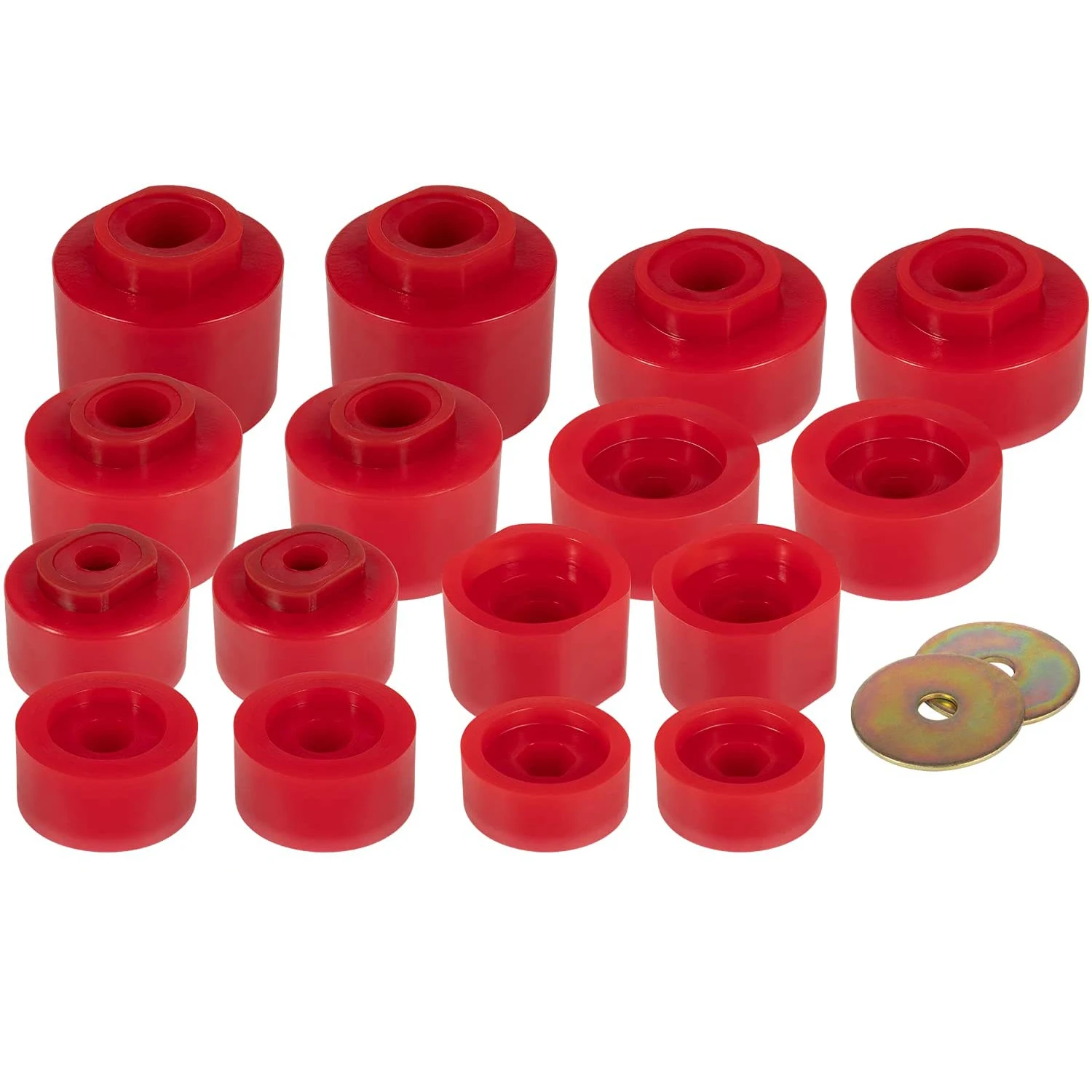 6-116 Body Mount Bushings for Ford Sport Track 2001-2005 2WD/4WD 18PCS Red Bushings