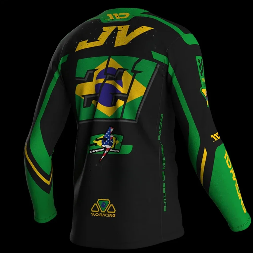 جديد سوبر موتوكروس 110 سباق مرتفعة 25 ربيع 2.0 جيرسي الرجال النساء SMX450 تنفس التجفيف السريع بأكمام طويلة الدراجات #2