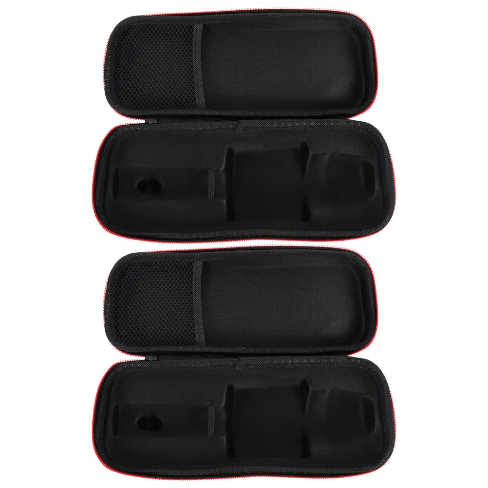 

2Pcs Handheld Mic Case Heavy Duty Eva Material Scratch Resistant Storage Pouch Smooth Zipper Closure for Mic Accessories