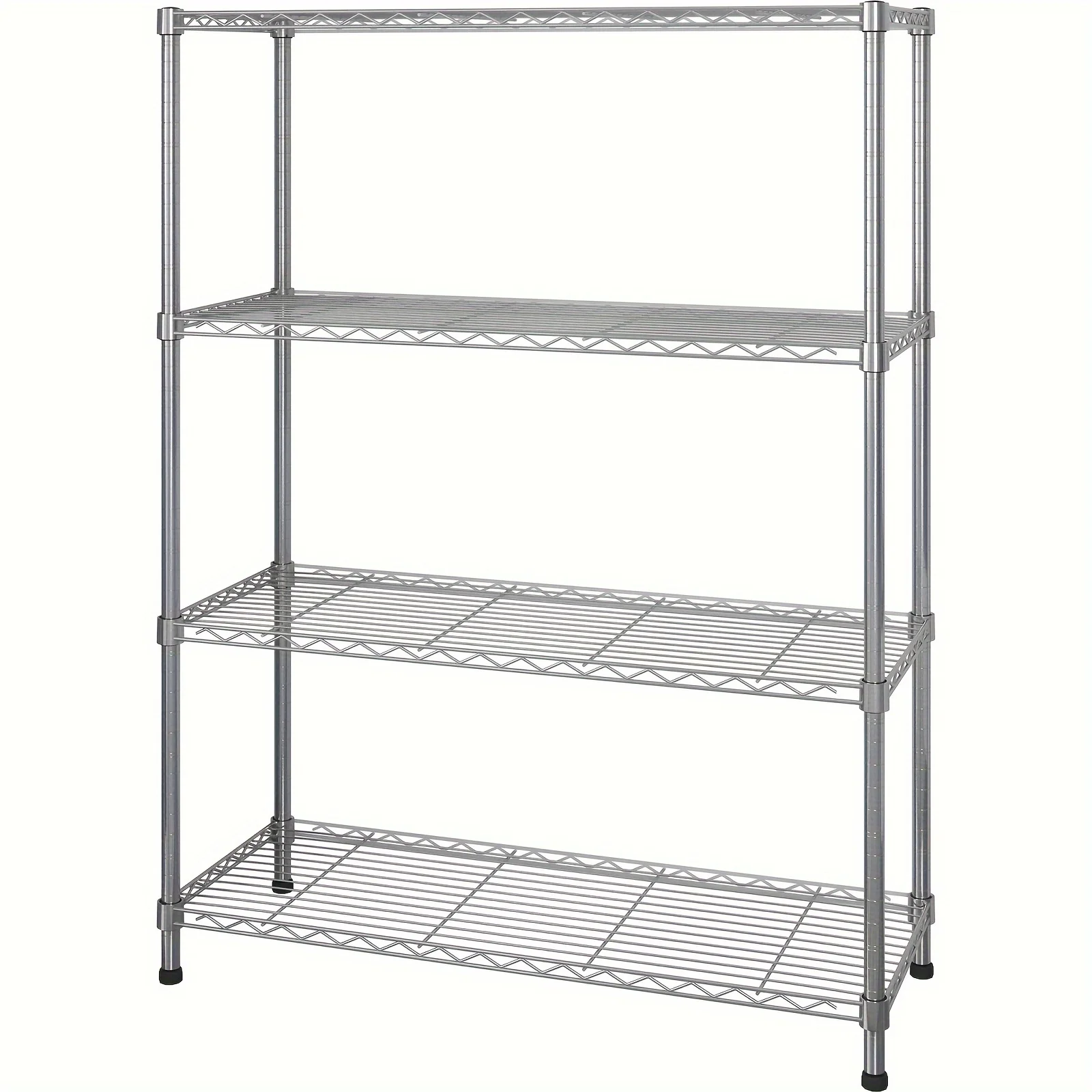 4-Layer Chrome Plated Iron Shelf Silver