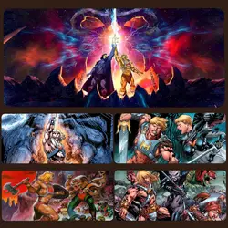 He Man M-Masters Of U-Universe Mouse Pad Large Gaming Mouse Pad 900X400MM XXL teclado mecânico gamer Desk Mat Non-Slip Rubber Ga