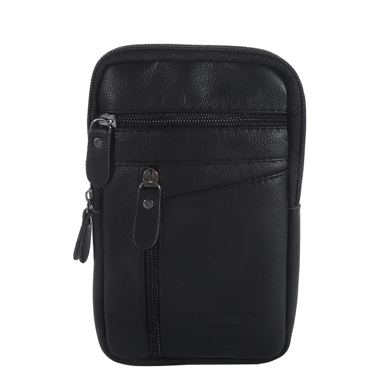 Men Shoulder Bag Multi-Function Leather Messenger Bag Casual Crossbody Bags Male Purse Phone Men Chest Pack