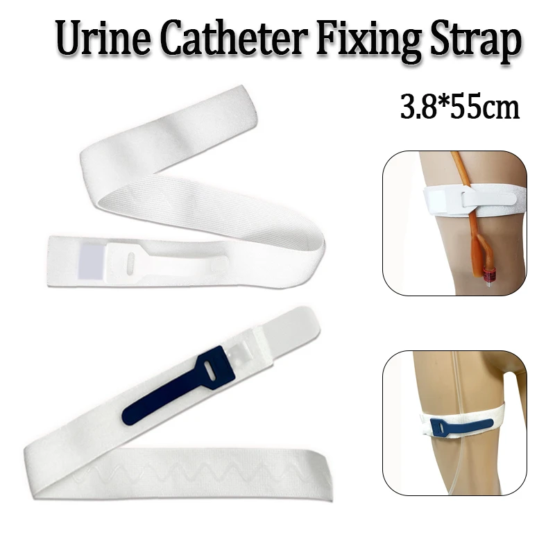 Soporte de Catéter para Bolsa de Orina, Correa Ajustable para Fijación de Catéter, Fijación Externa Elástica 3.8*55cm