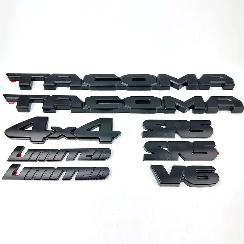 

Matte Black Tacoma Car Sticker V6 Limited SR5 4X4 Coverage Modified Body Label Suitable for Toyota Tacoma Pickup