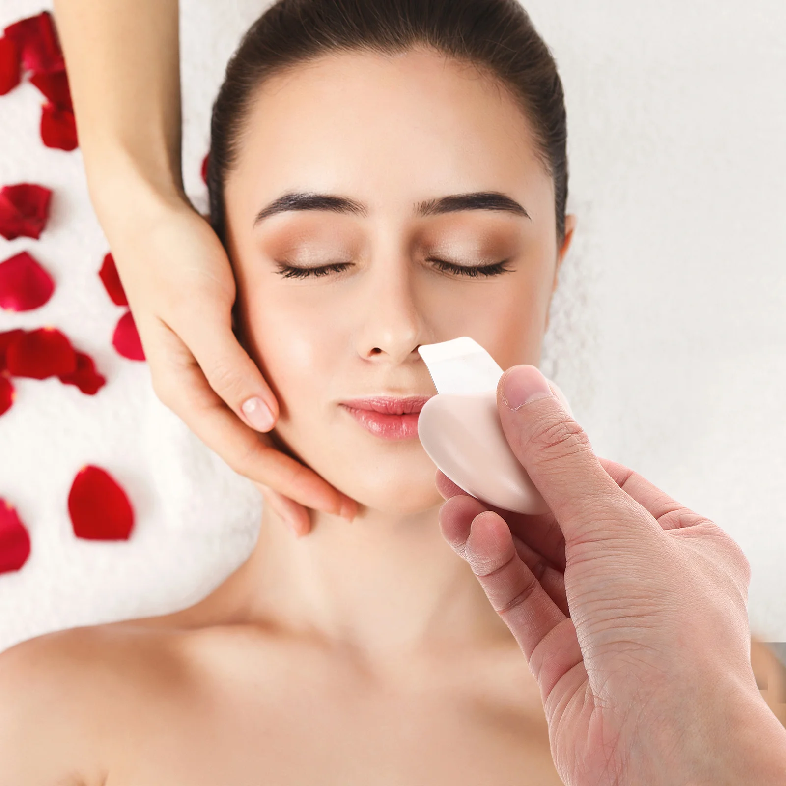 Estrattore di punti neri in acciaio inossidabile Strumento per la rimozione dei brufoli del viso in metallo Raschietto per punti neri per il viso Strumento per l'estrazione dei brufoli